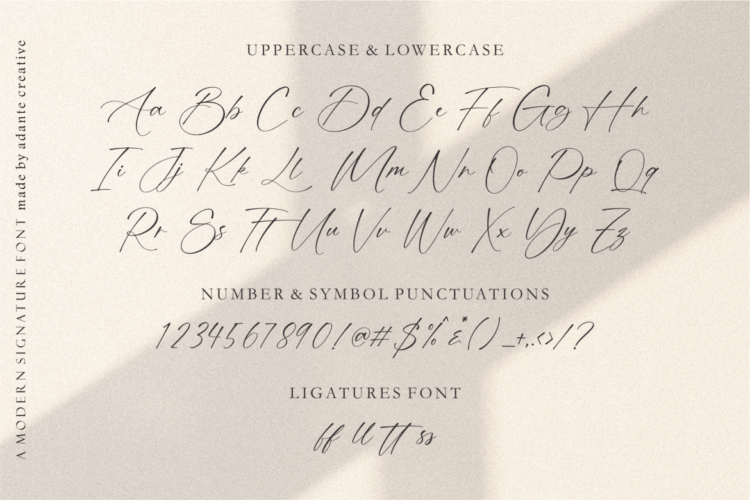 Johnfoster Font Johnfoster Font - Adante Creative